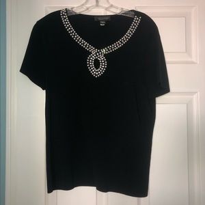 Cable and gauge short sleeve top size XL